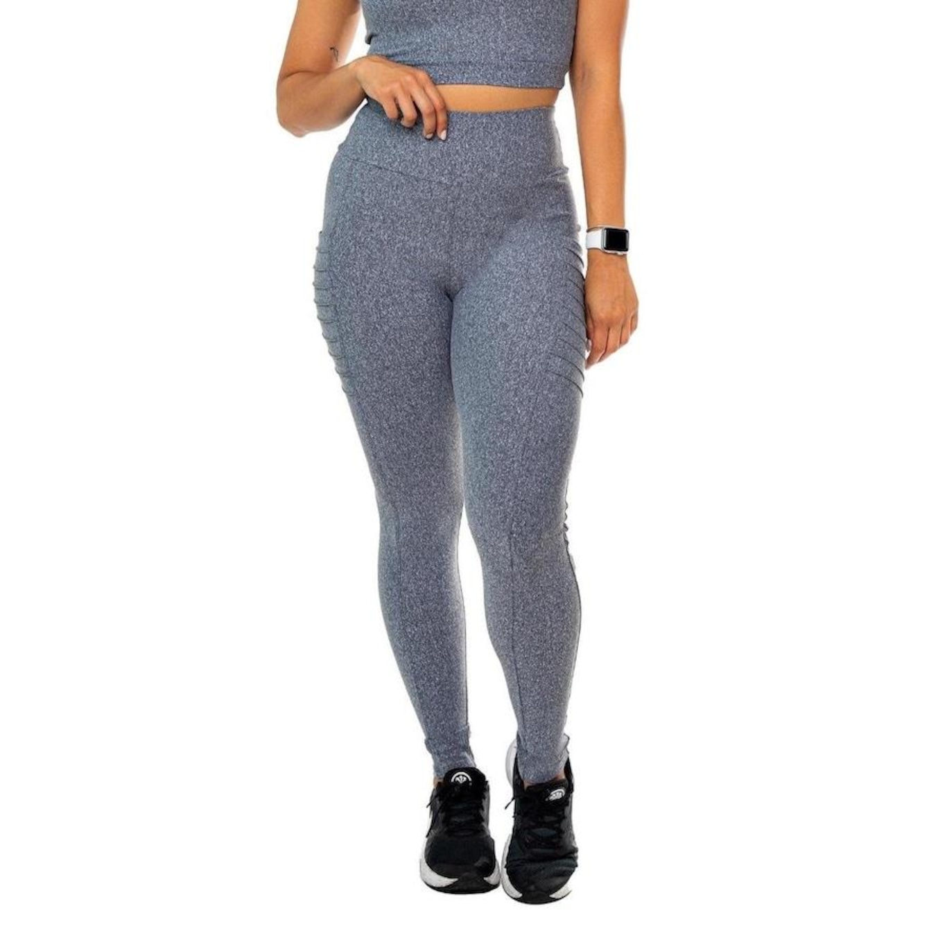 Calça Legging Hoopfit Fitness Cós Alto - Feminina - Foto 1