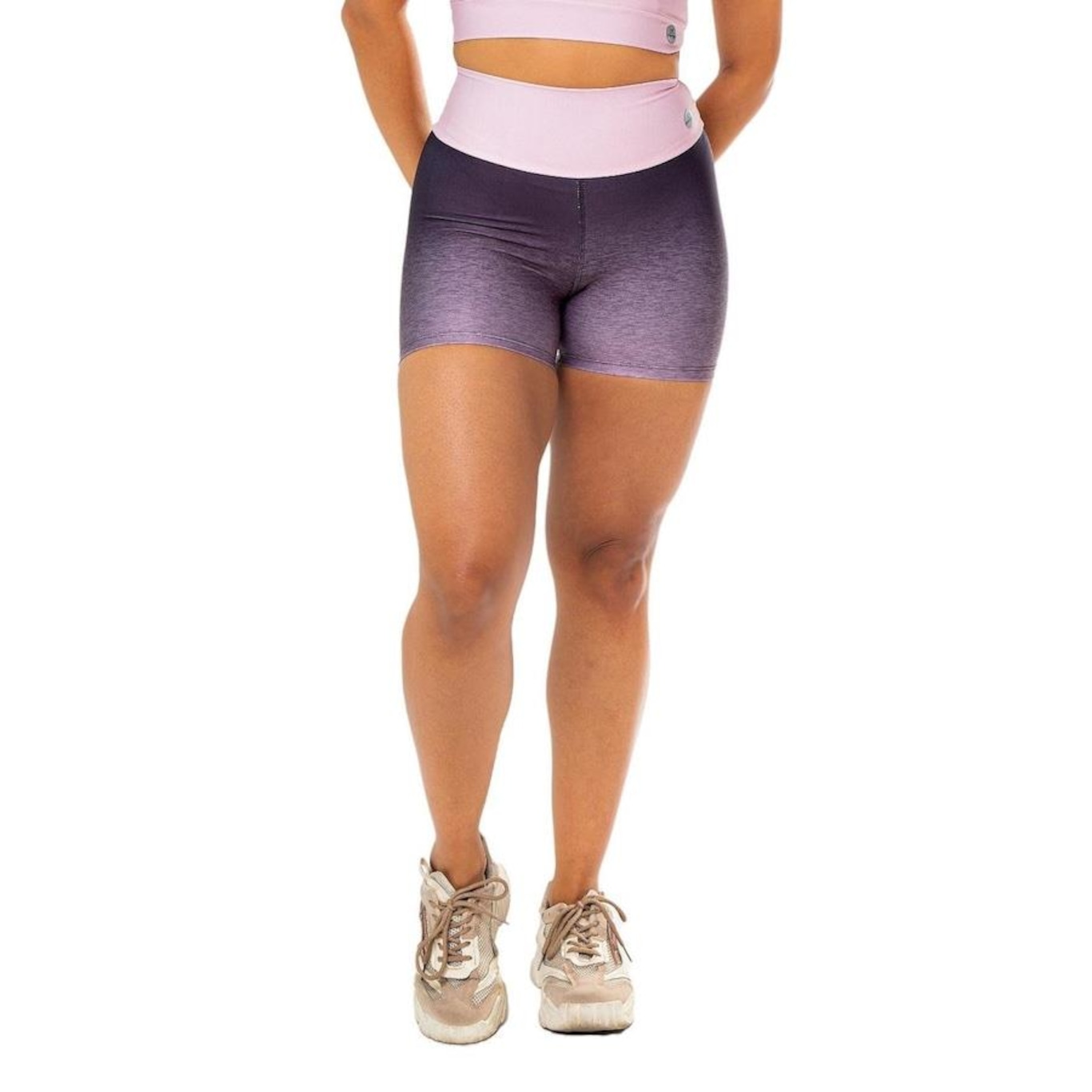 Shorts Hoopfit Cós Alto com Levanta Bumbum - Feminino - Foto 1