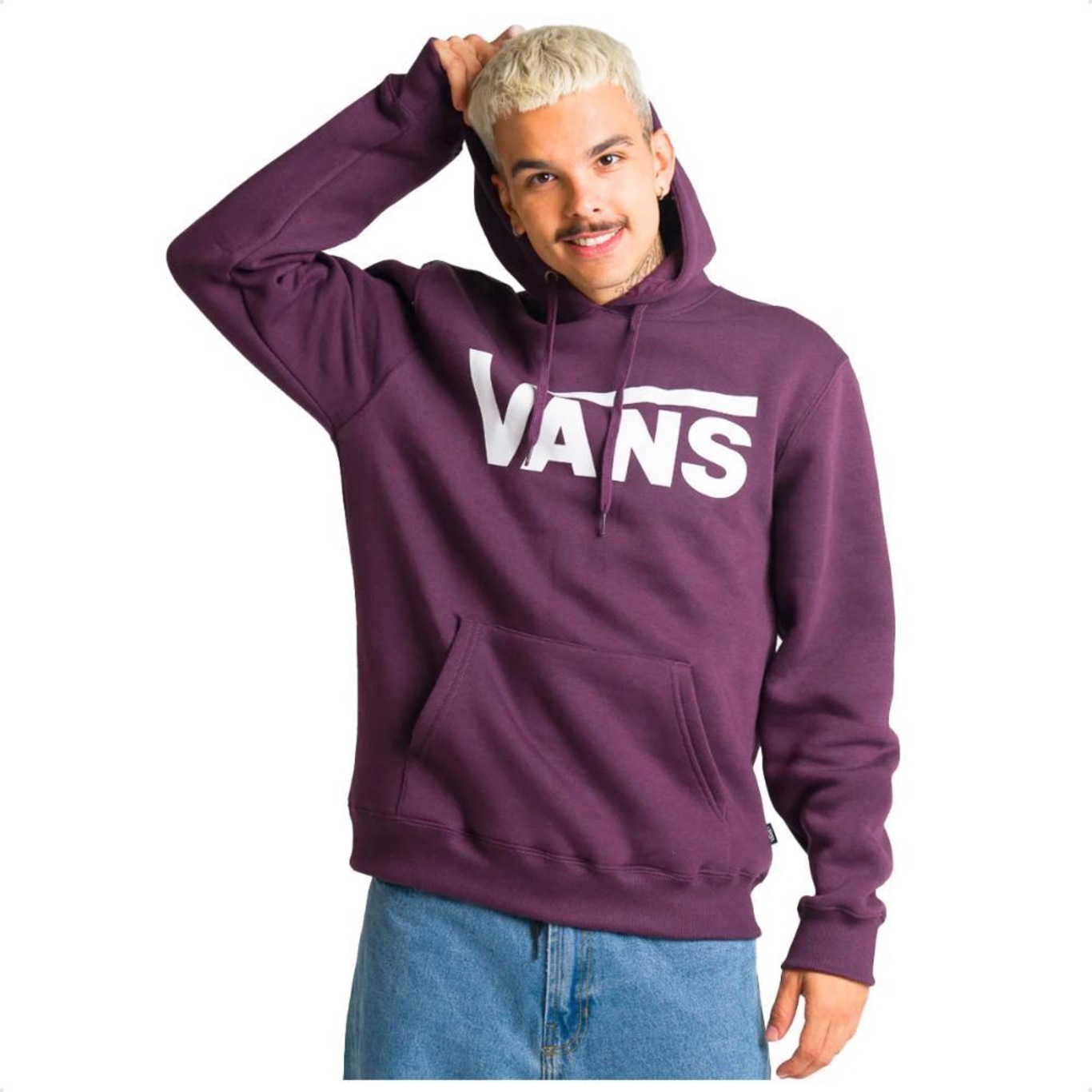 Blusão de Moletom Vans Classic Po Hoodie Ii - Masculino - Foto 3