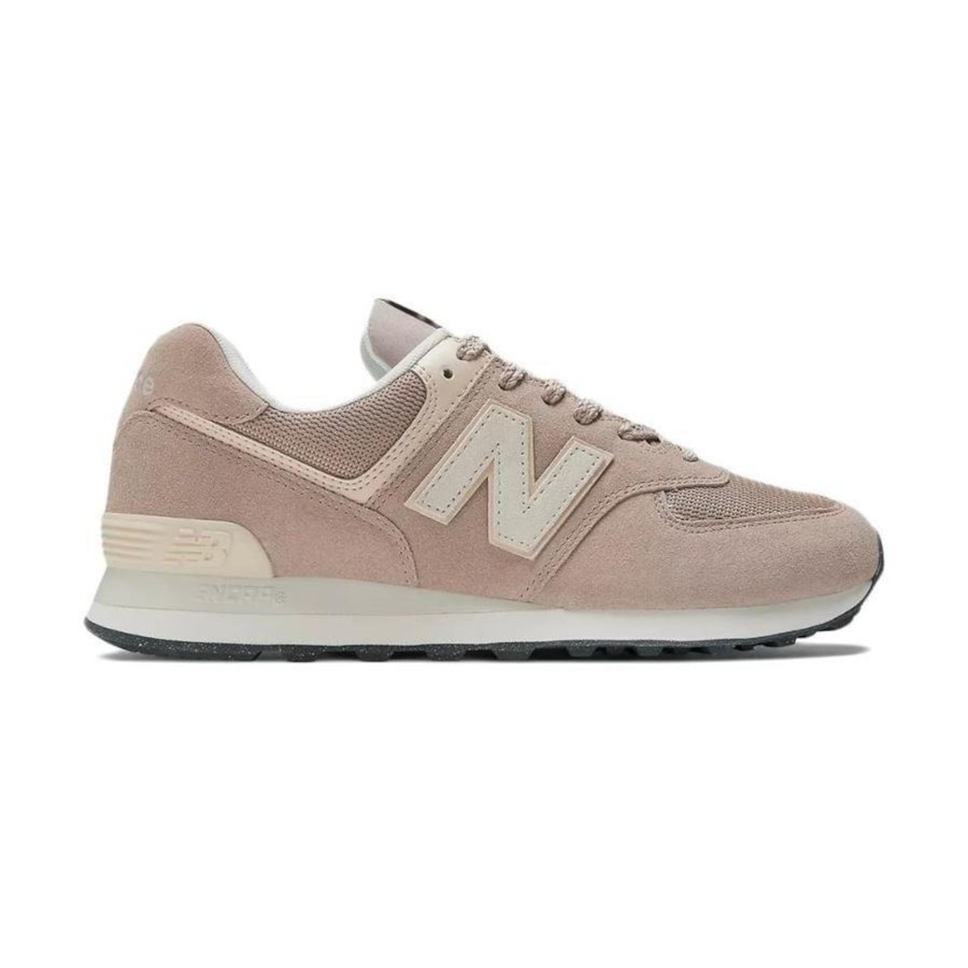 New balance 574 rosa best sale e branco