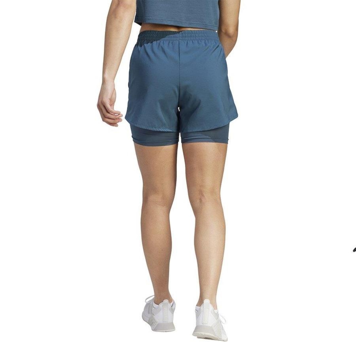 Shorts 2 em 1 adidas Aeroready - Feminino - Foto 2