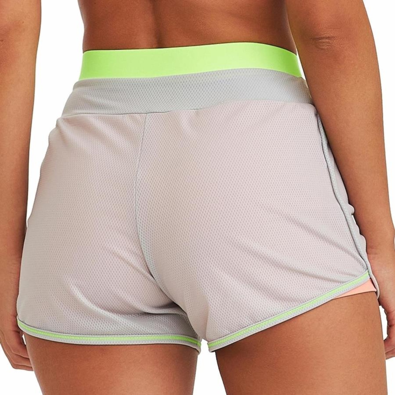 Mini Shorts Cajubrasil Duplo com Elástico - Feminino - Foto 2