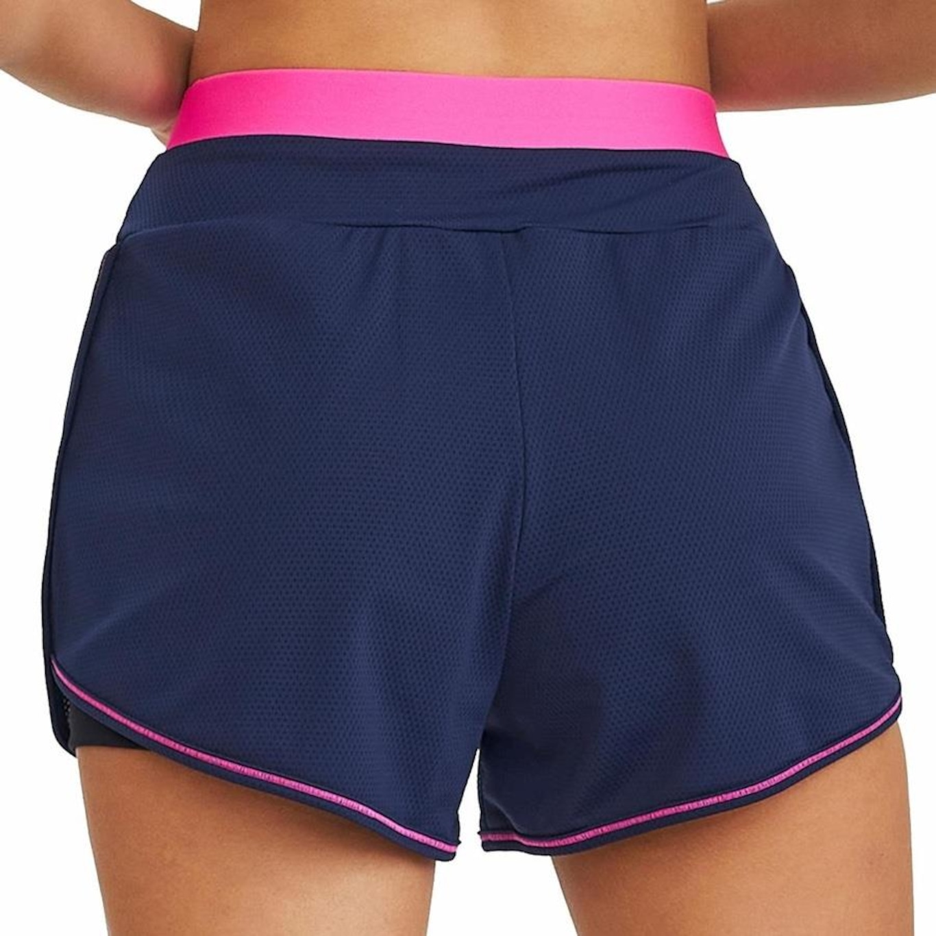 Mini Shorts Cajubrasil Duplo com Elástico - Feminino - Foto 2