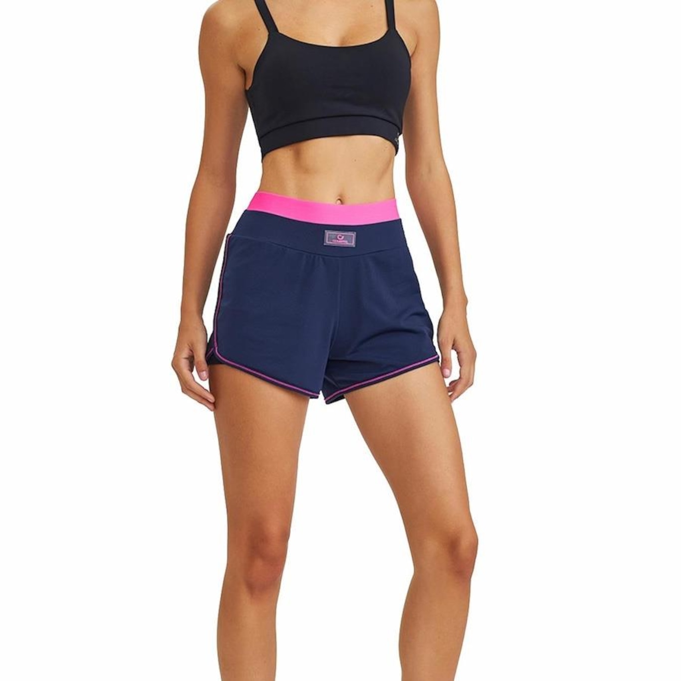 Mini Shorts Cajubrasil Duplo com Elástico - Feminino - Foto 3