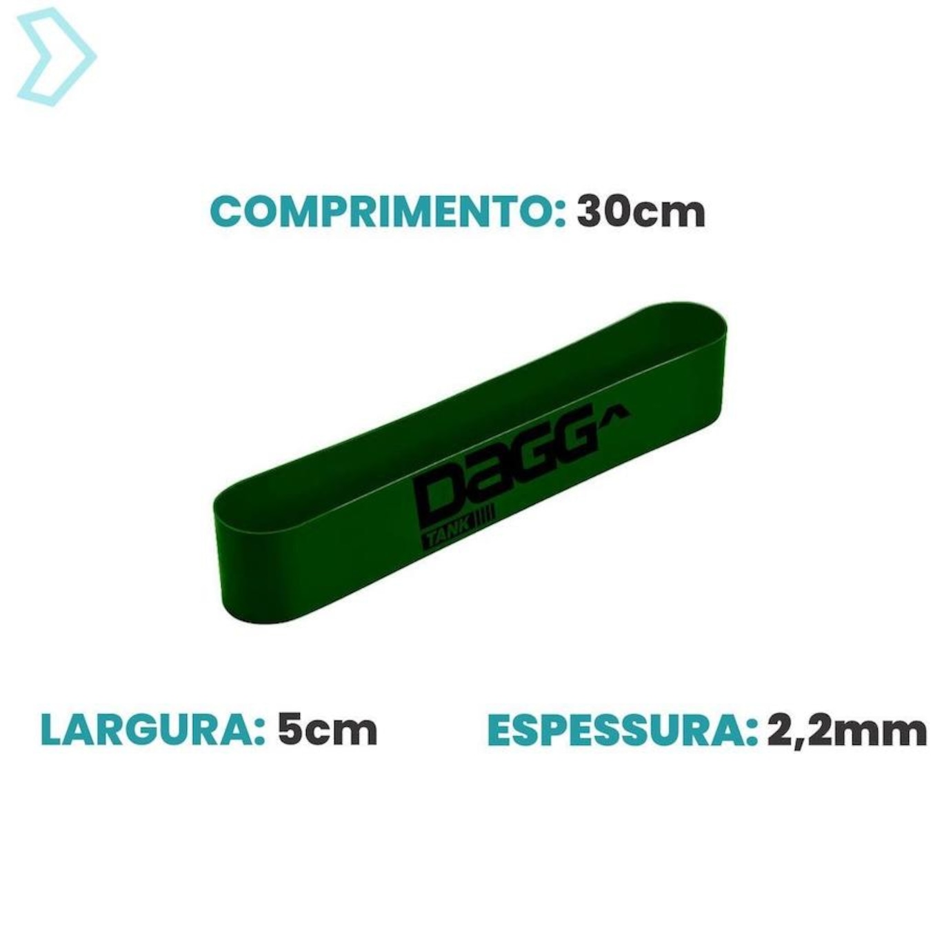 Faixa Elástica Dagg Mini Band Tank Militar Profissional - Intensidade X-Hard - Foto 5