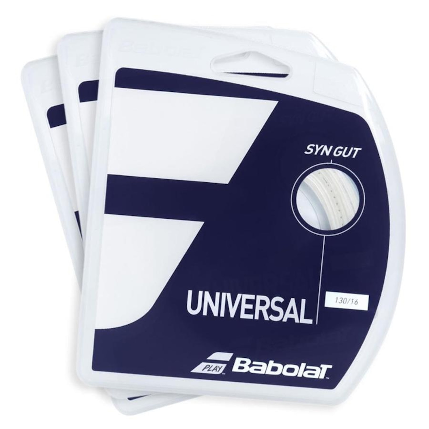 Corda Babolat Synthetic Gut Universal 16L 1.30Mm - 3 Unidades - Foto 1