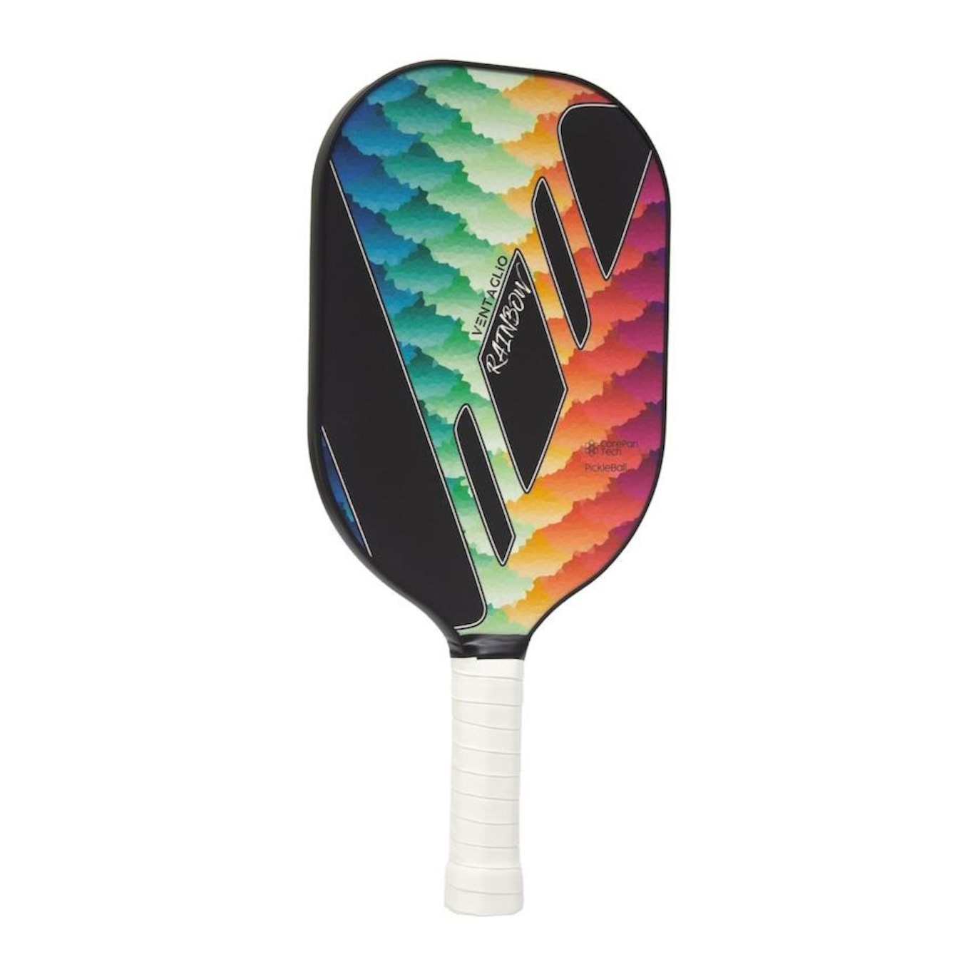 Kit Ventaglio: 2x Raquetes de Pickleball Rainbow + 2 Bolinhas - Foto 3