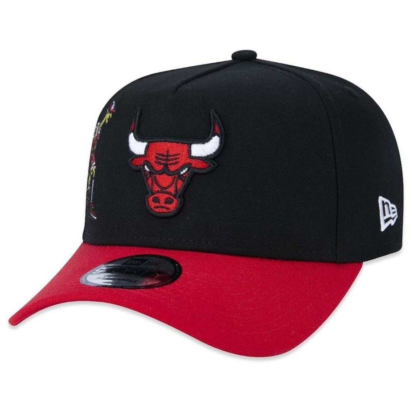 Boné Aba Curva New Era 940 A-Frame Chicago Bulls Nba Freestyle - Snapback - Adulto - Foto 1