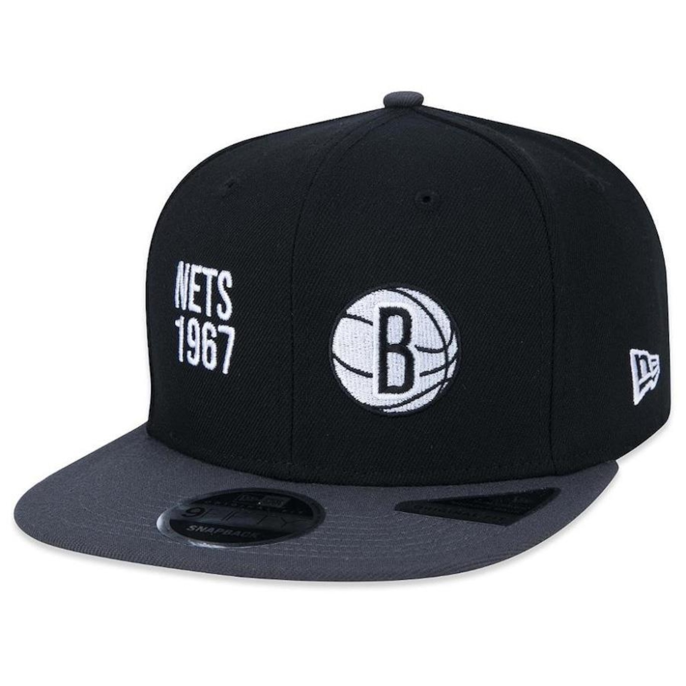 Boné Aba Reta New Era 950 Brooklyn Nets Nba Core 1967 - Snapback - Adulto - Foto 1