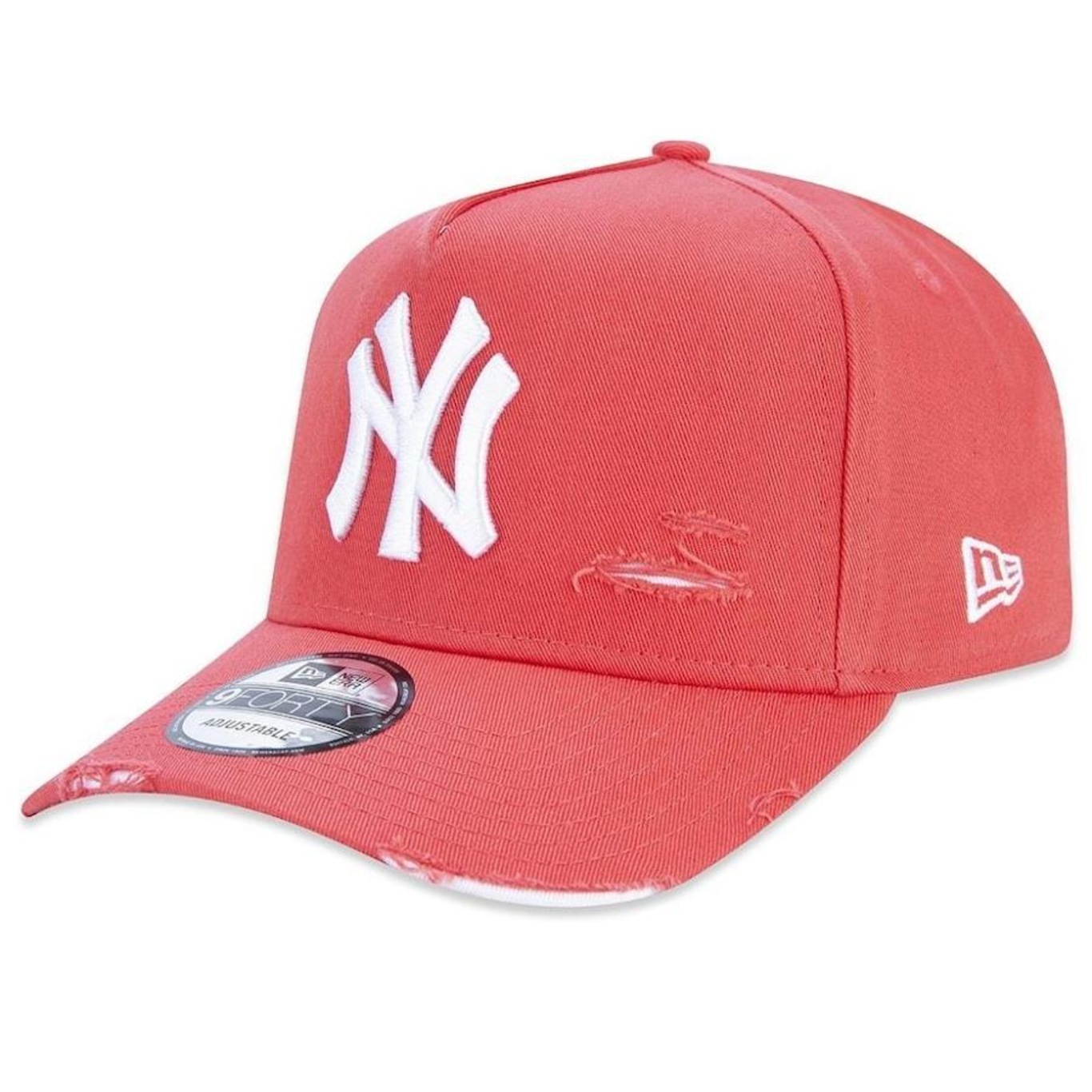 Boné Aba Curva New Era 940 A-Frame New York Yankees mlb Destroyed - Snapback - Adulto - Foto 1