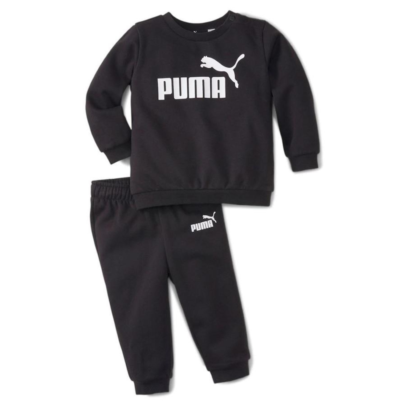 Agasalho sem Capuz Puma Minicats Essentials Crew Jogger - Infantil - Foto 1