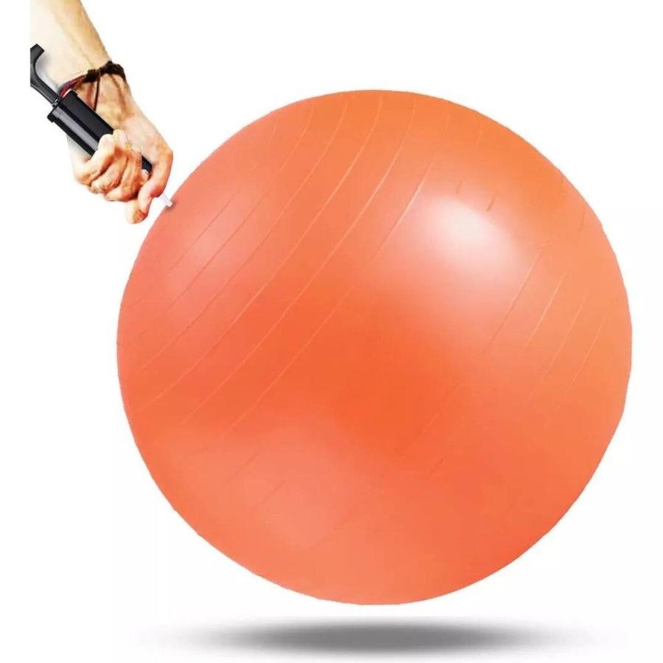 Bomba de Ar Atrio Es244 Inflador Manual com Bico para Encher Material de Yoga Fitness Bola Disco - Foto 4