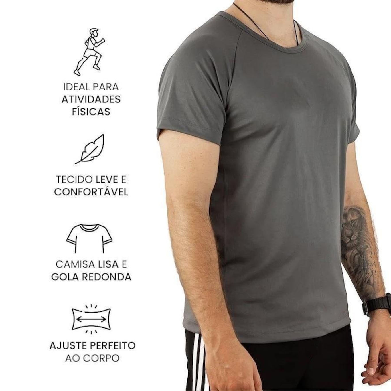 Camiseta Red Place Leve Treino - Masculina - Foto 1