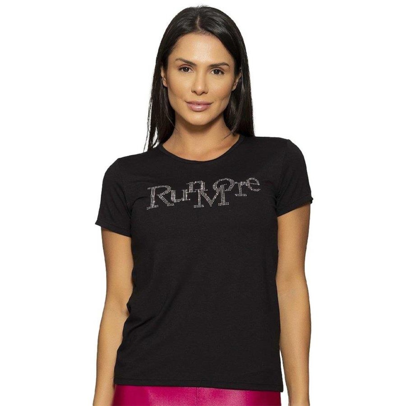 Camiseta Run More Relax Strass - Feminina - Foto 1