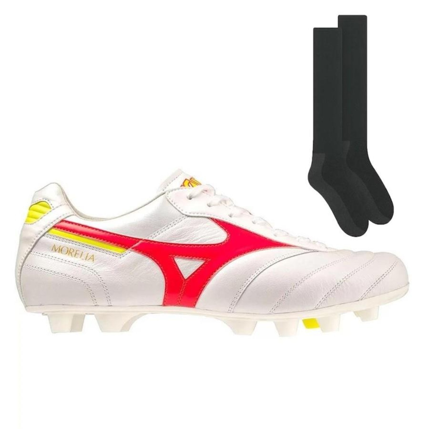 Chuteira de Campo Mizuno Morelia Ii Elite + Meião - Adulto - Foto 1