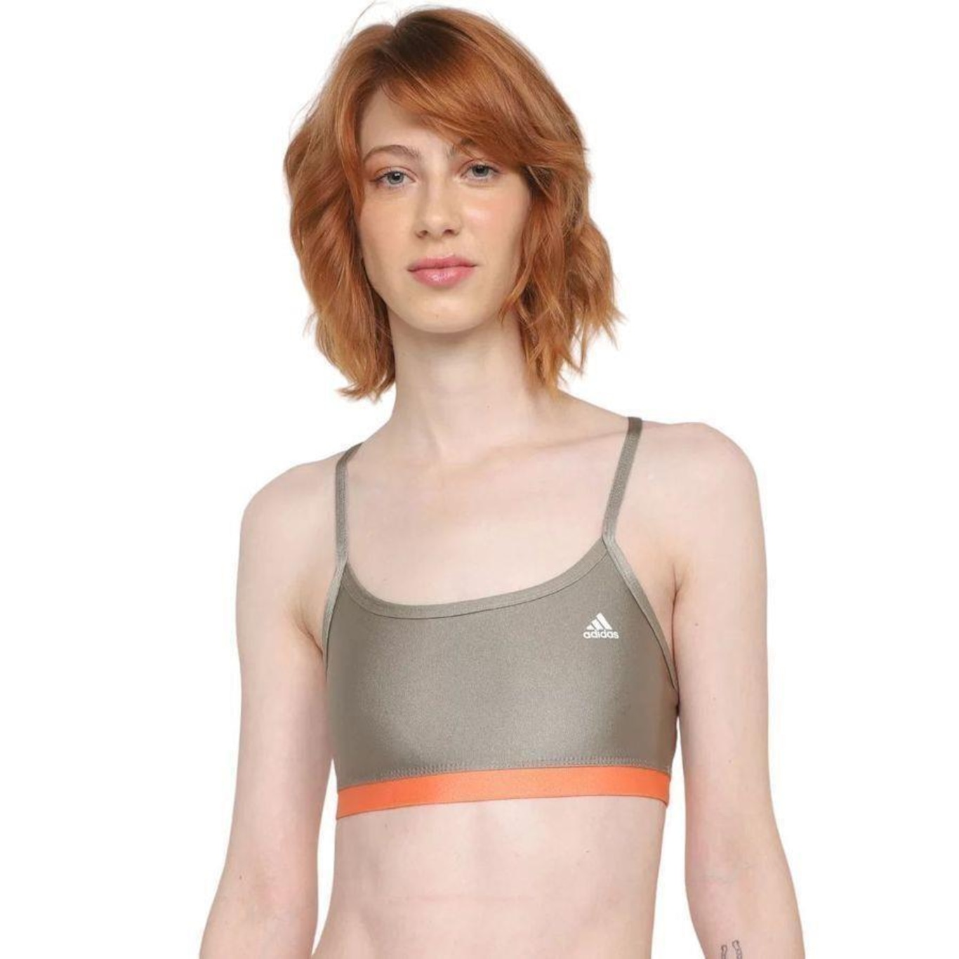 Top Fitness com Bojo adidas Latin Fit Colorblock - Feminino - Foto 1