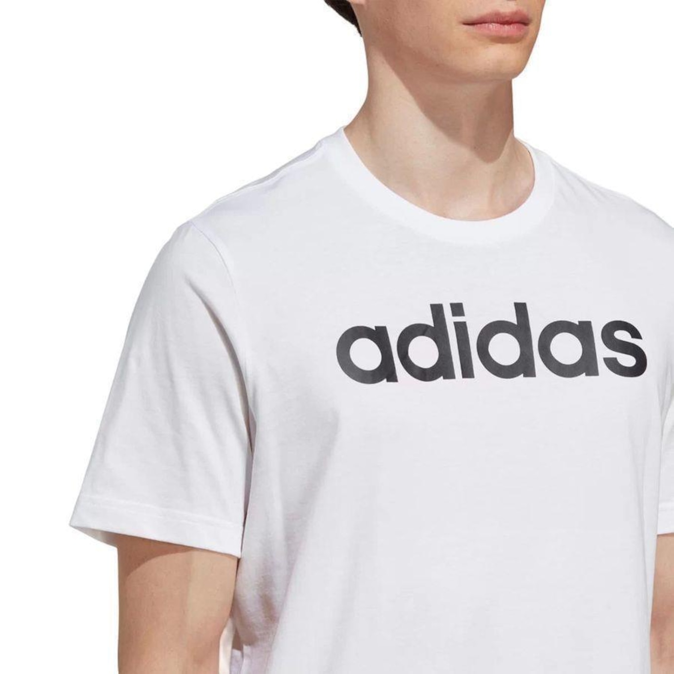 Camiseta adidas Logo Linear - Masculina - Foto 3