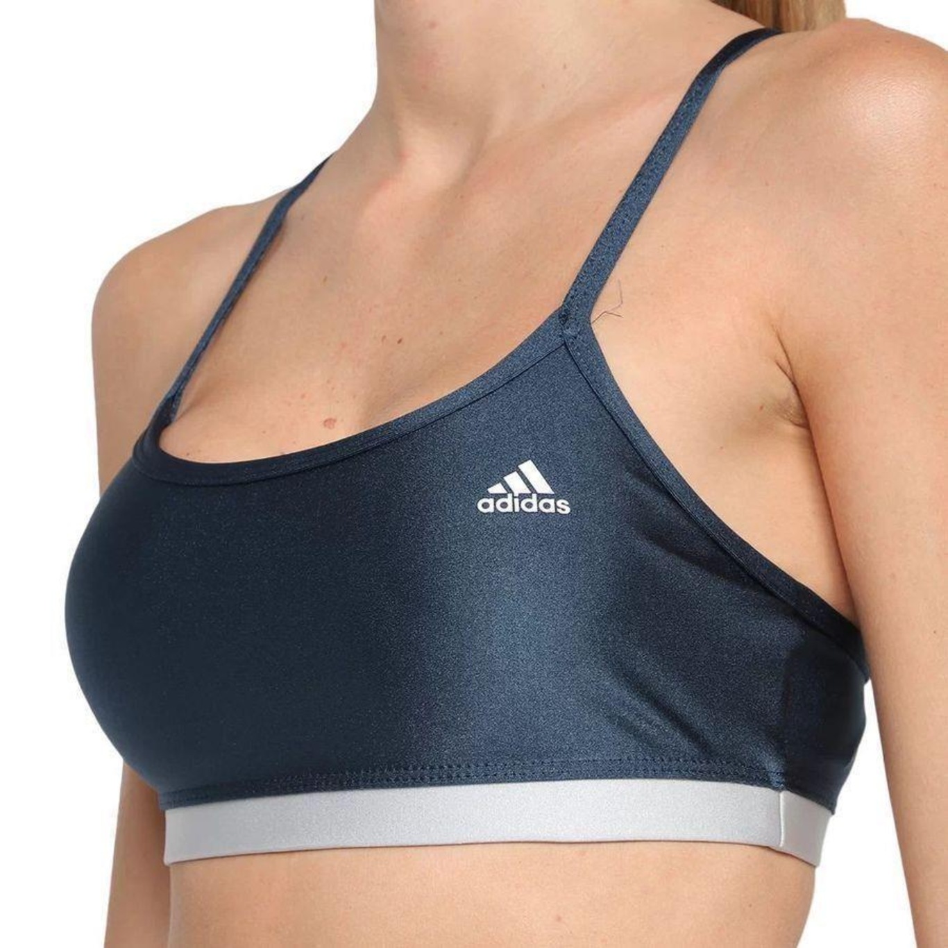 Top Fitness com Bojo adidas Latin Fit Colorblock - Feminino - Foto 3