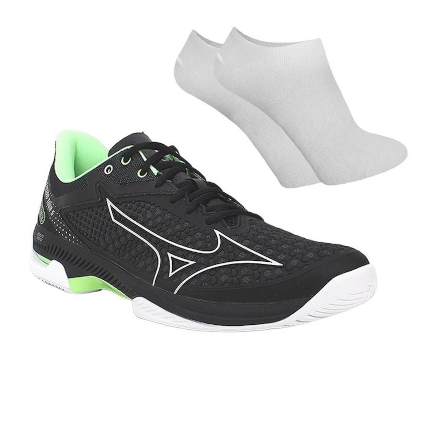 Tênis Mizuno Exceed 5 All Court + Par de Meia - Masculino - Foto 1