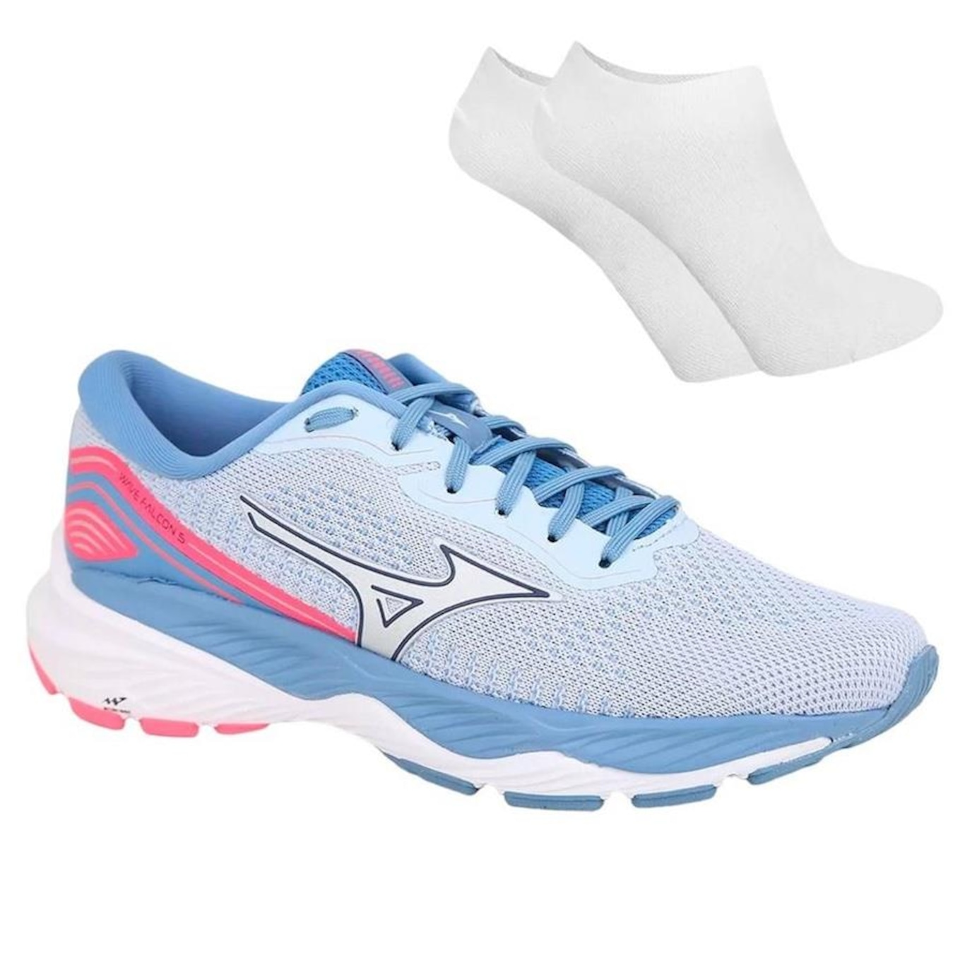 Tênis Mizuno Wave Falcon 5 + Par de Meia - Feminino - Foto 1