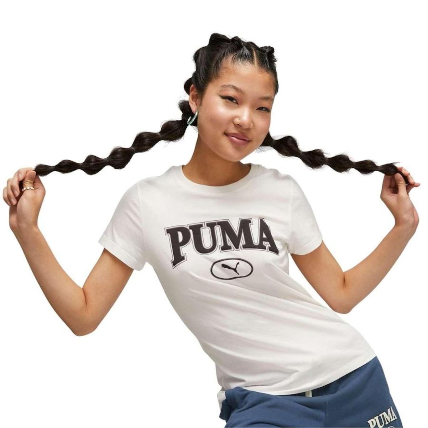 Camiseta Puma Squad Graphic - Feminina - Foto 1