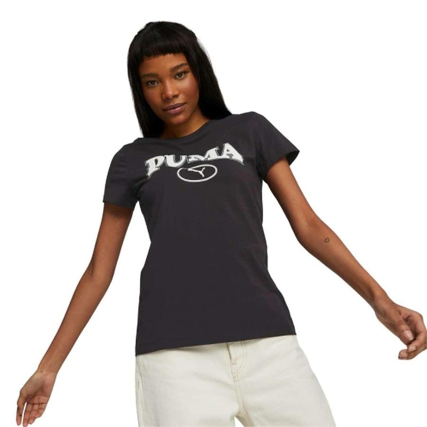 Camiseta Puma Squad Graphic - Feminina - Foto 1