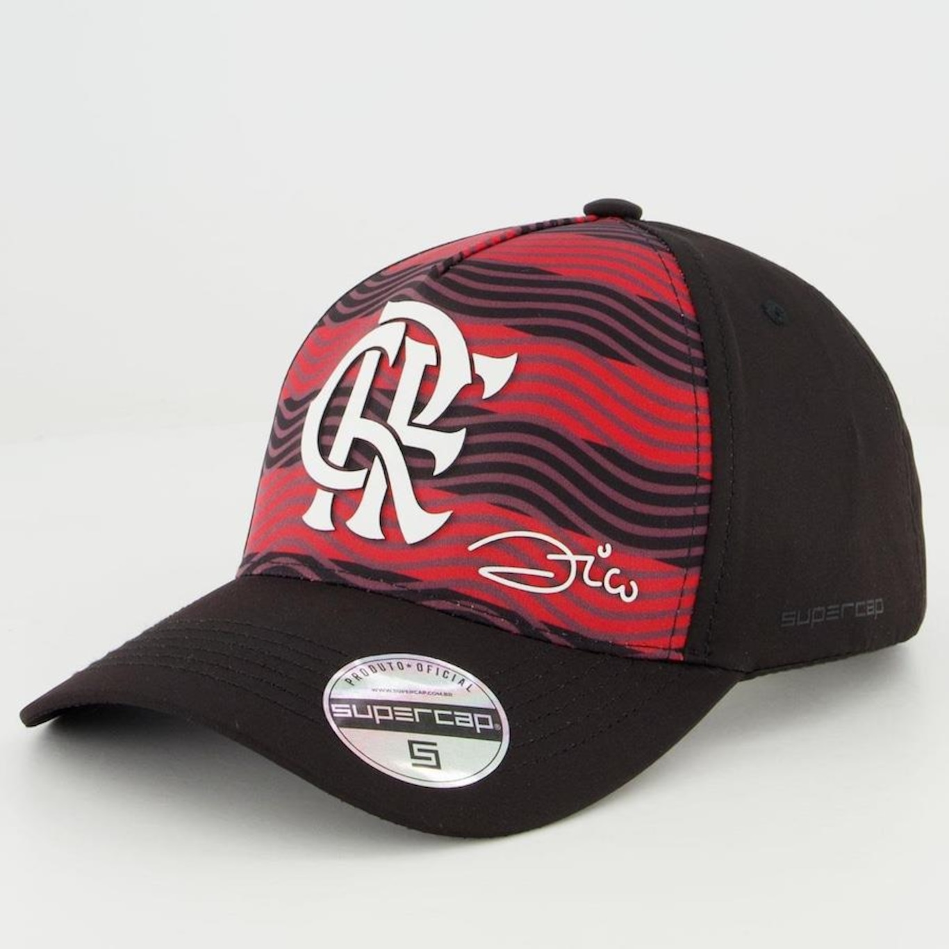 Boné Aba Curva Flamengo Supercap Zico Americano - Snapback - Adulto - Foto 1