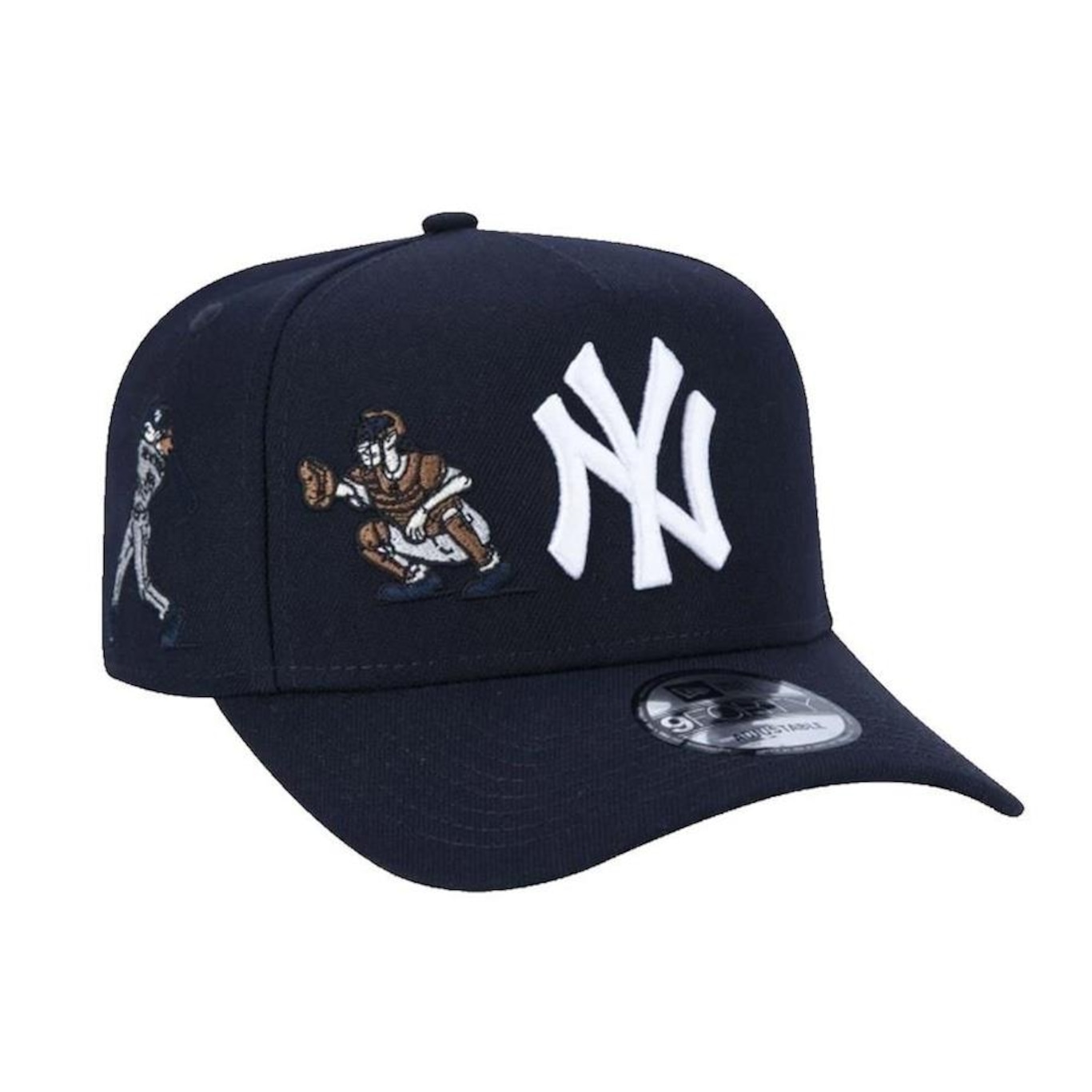 Boné do New York Yankees Aba Curva New Era MLB Snapback 940 AF SN Freestyle - Adulto - Foto 2