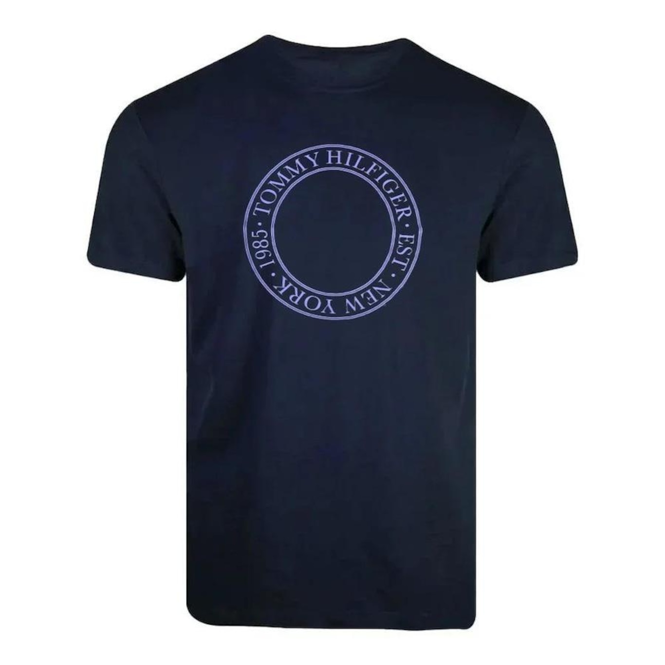 Camiseta Tommy Hilfiger Wcc Essential Cotton Tee Azul - Estilo