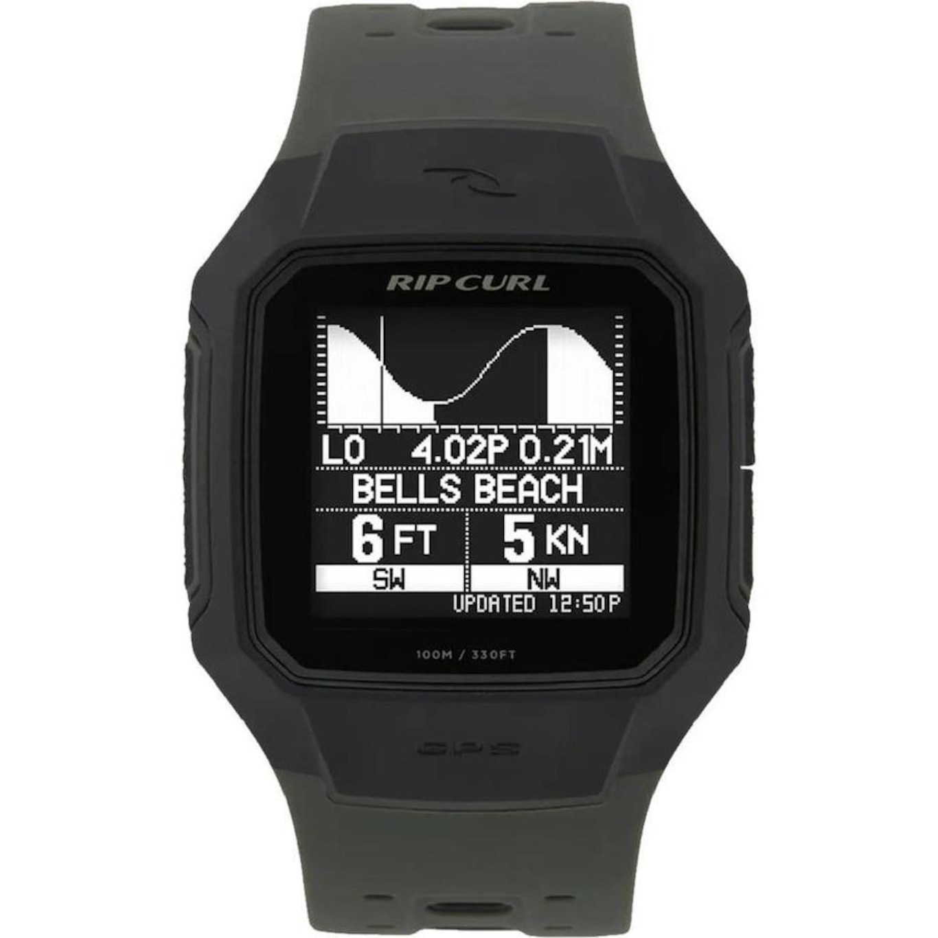 Relógio Digital Rip Curl Search Gps 2 Army Trestle - Adulto - Foto 1