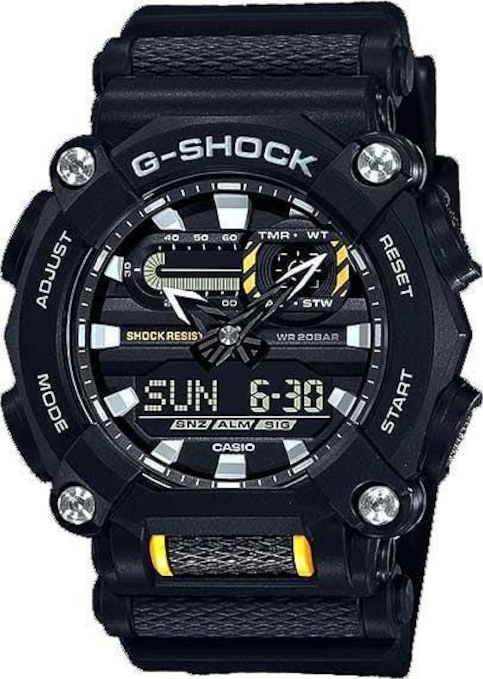 Relógio Analógico Casio G-Shock Ga-900-1Adr Heavy Dut Decagonal - Masculino - Foto 1