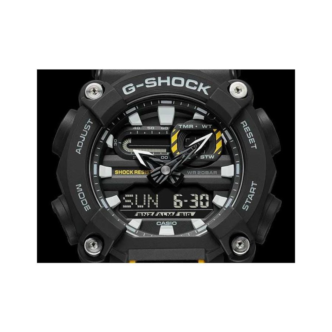 Relógio Analógico Casio G-Shock Ga-900-1Adr Heavy Dut Decagonal - Masculino - Foto 4