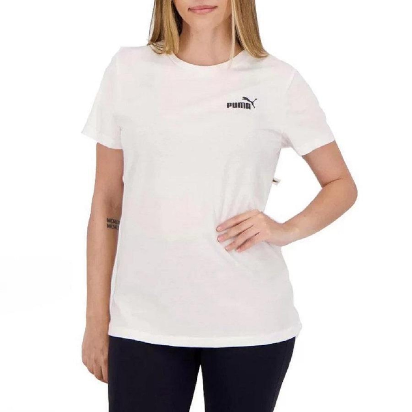 Camiseta Puma Ess Small Logo Tee 586776 - Feminina - Foto 1