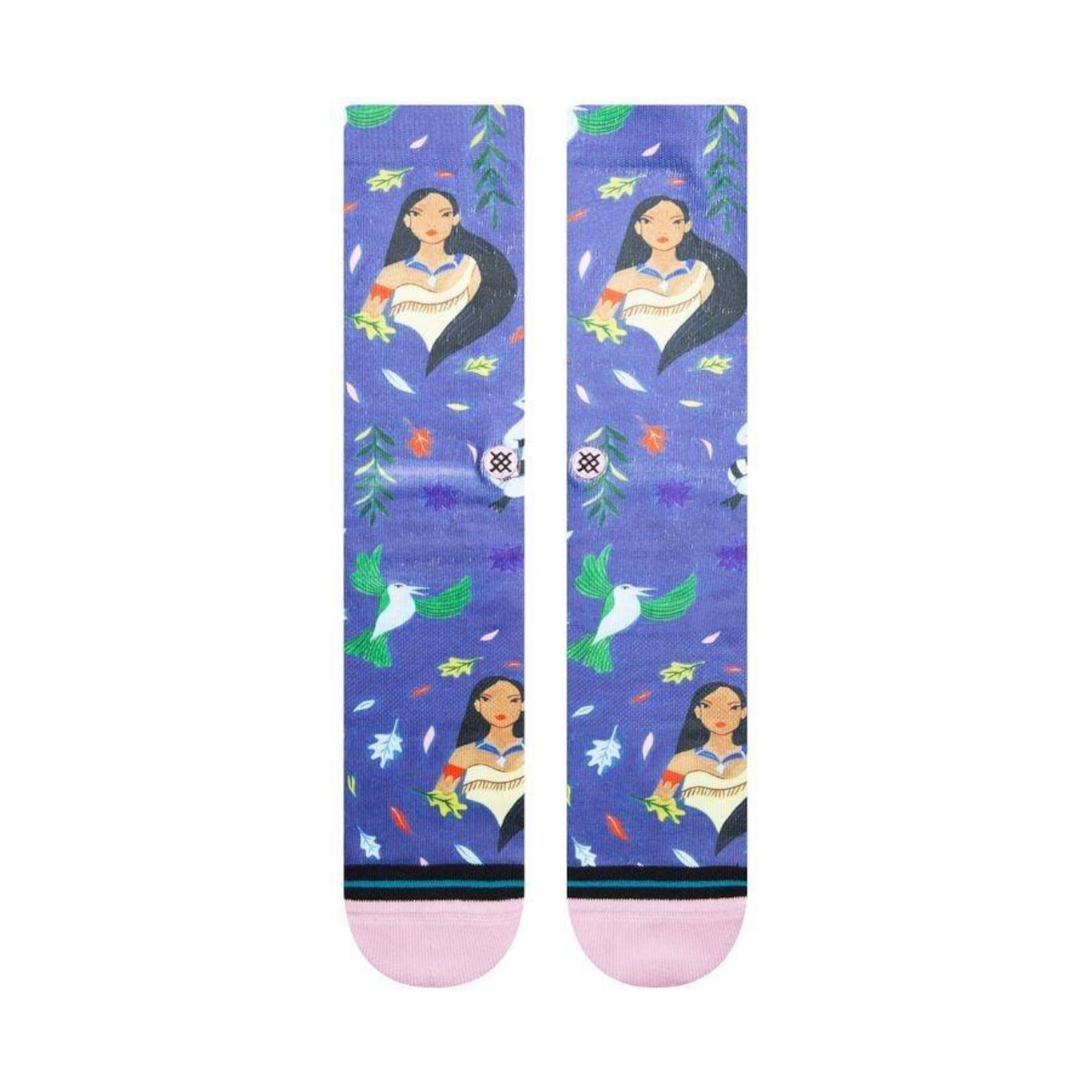 Meia Cano Alto Stance Collab Disney Pocahontas By Estee - Adulto - Foto 2