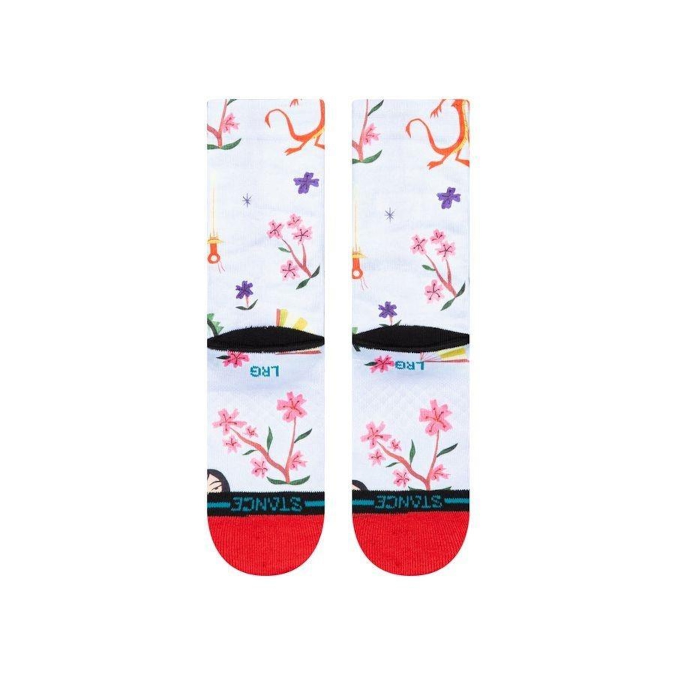 Meia Cano Alto Stance Collab Disney Mulan By Estee - Infantil - Foto 3