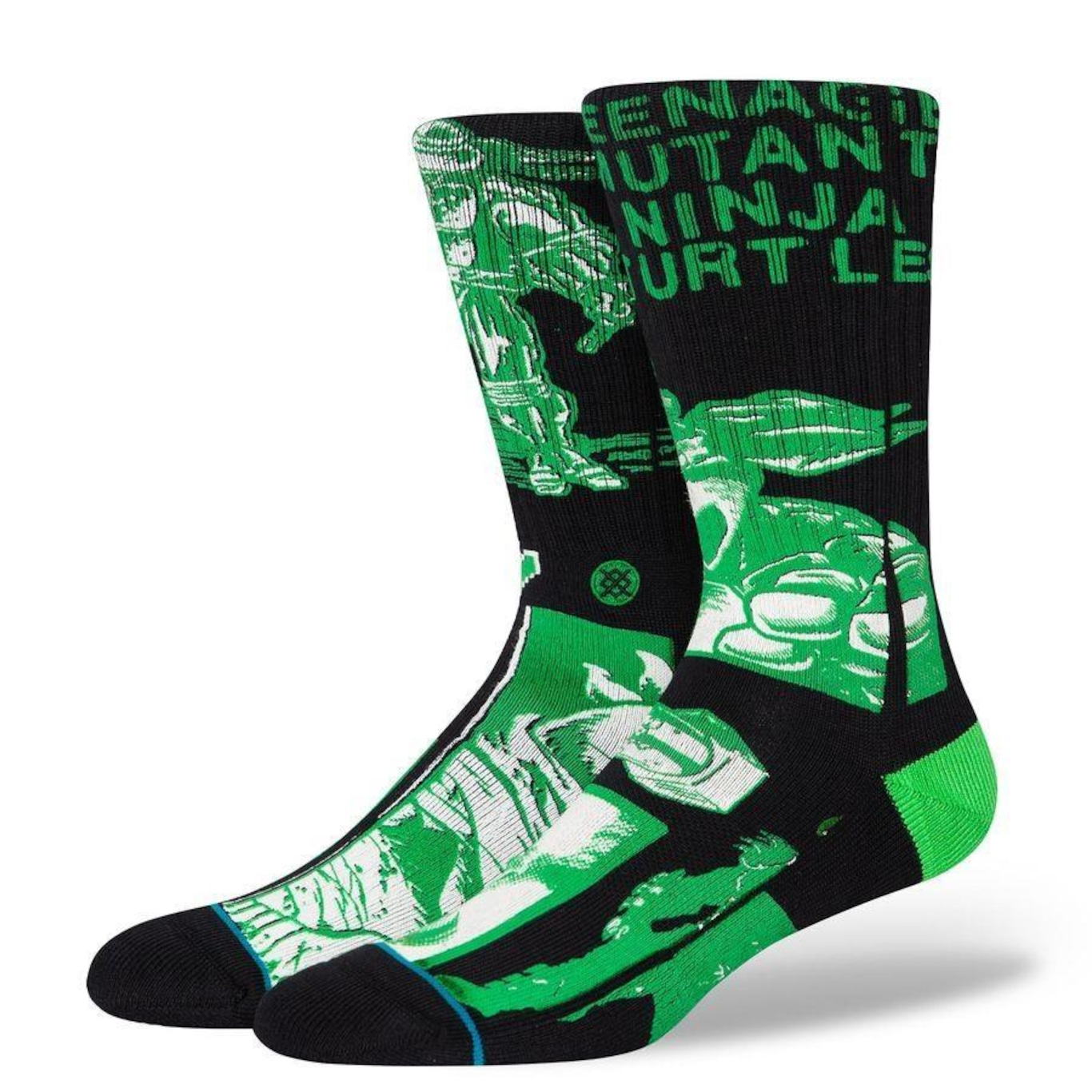 Meia Cano Alto Stance Collab Teenage Mutant Ninja Turtles - Adulto - Foto 1