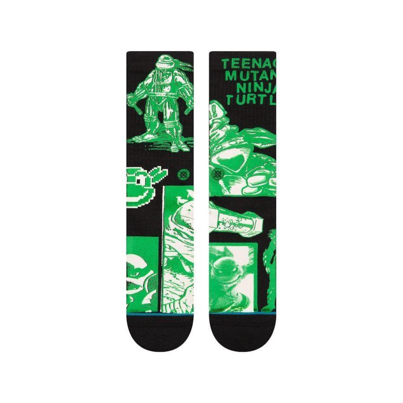 Meia Cano Alto Stance Collab Teenage Mutant Ninja Turtles - Adulto - Foto 2