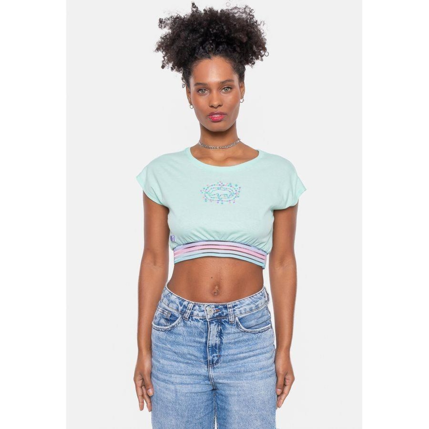 Blusa Cropped Ecko Elas - Feminina - Foto 1