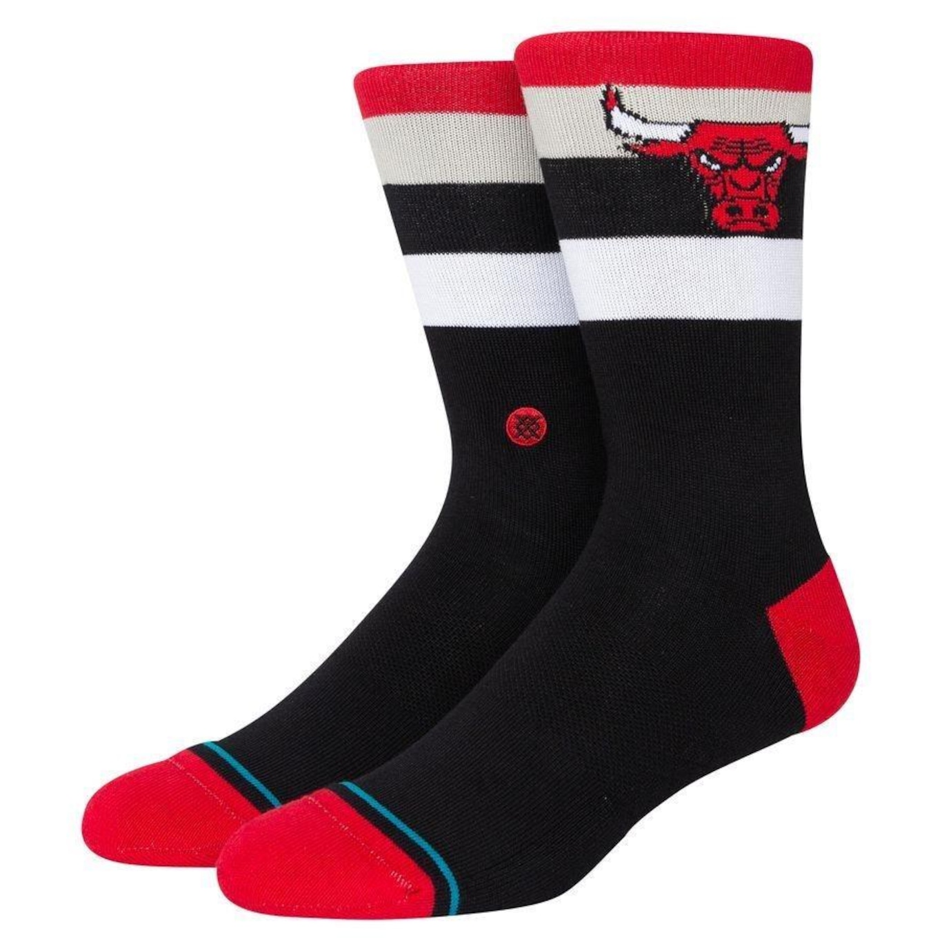 Meia Cano Alto Stance Chicago Bulls - Adulto - Foto 1