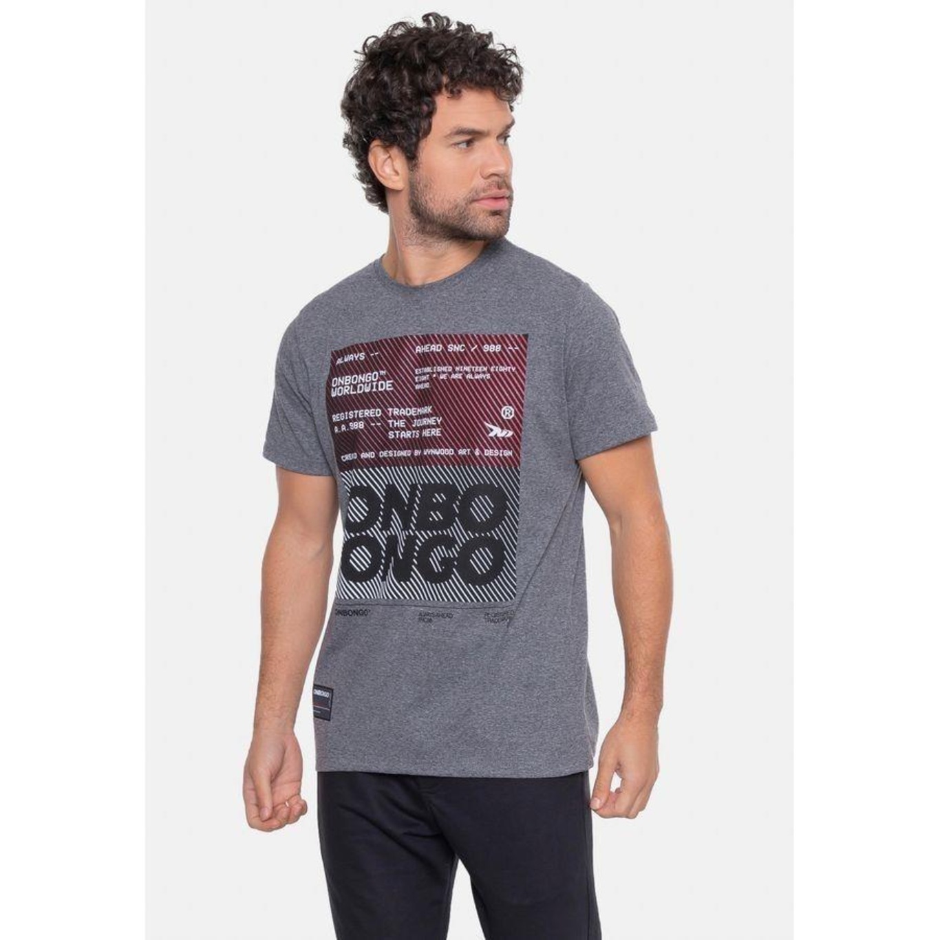 Camiseta Onbongo Estampada - Masculina - Foto 4