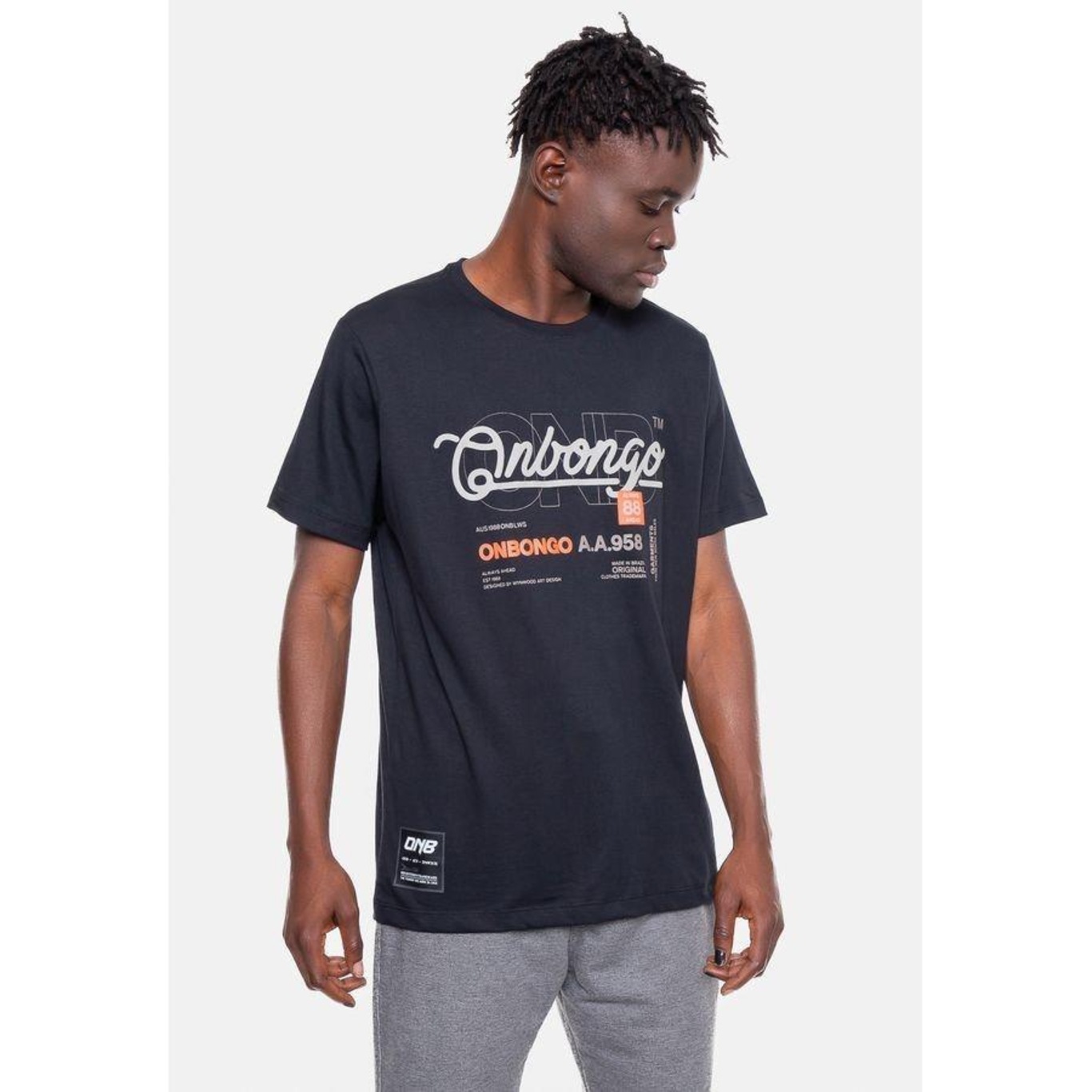 Camiseta Onbongo Estampada - Masculina - Foto 4