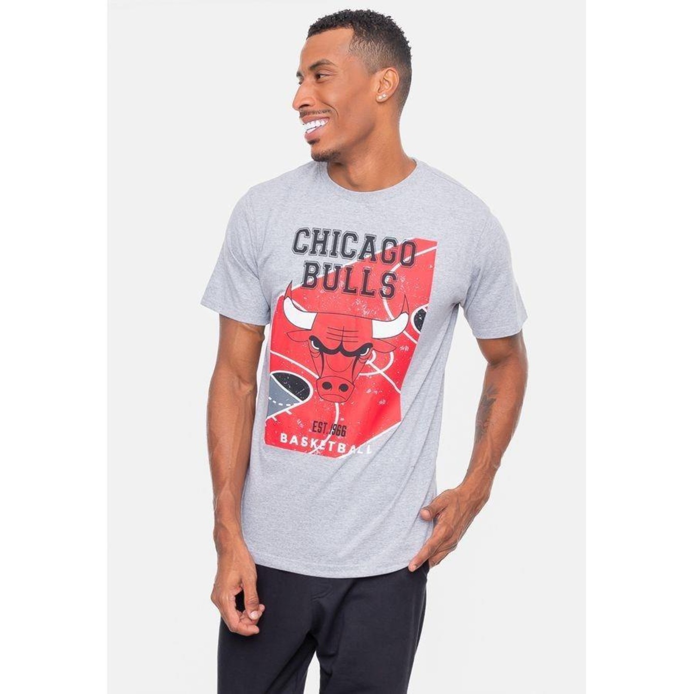 Camiseta NBA Backcourt Chicago Bulls - Masculina - Foto 4