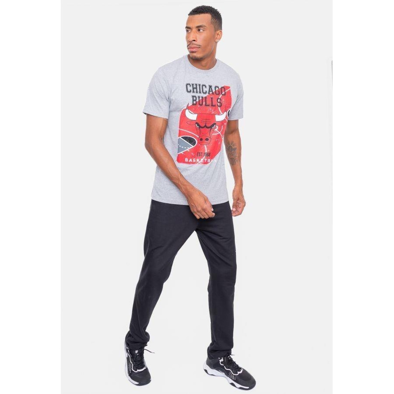 Camiseta NBA Backcourt Chicago Bulls - Masculina - Foto 5