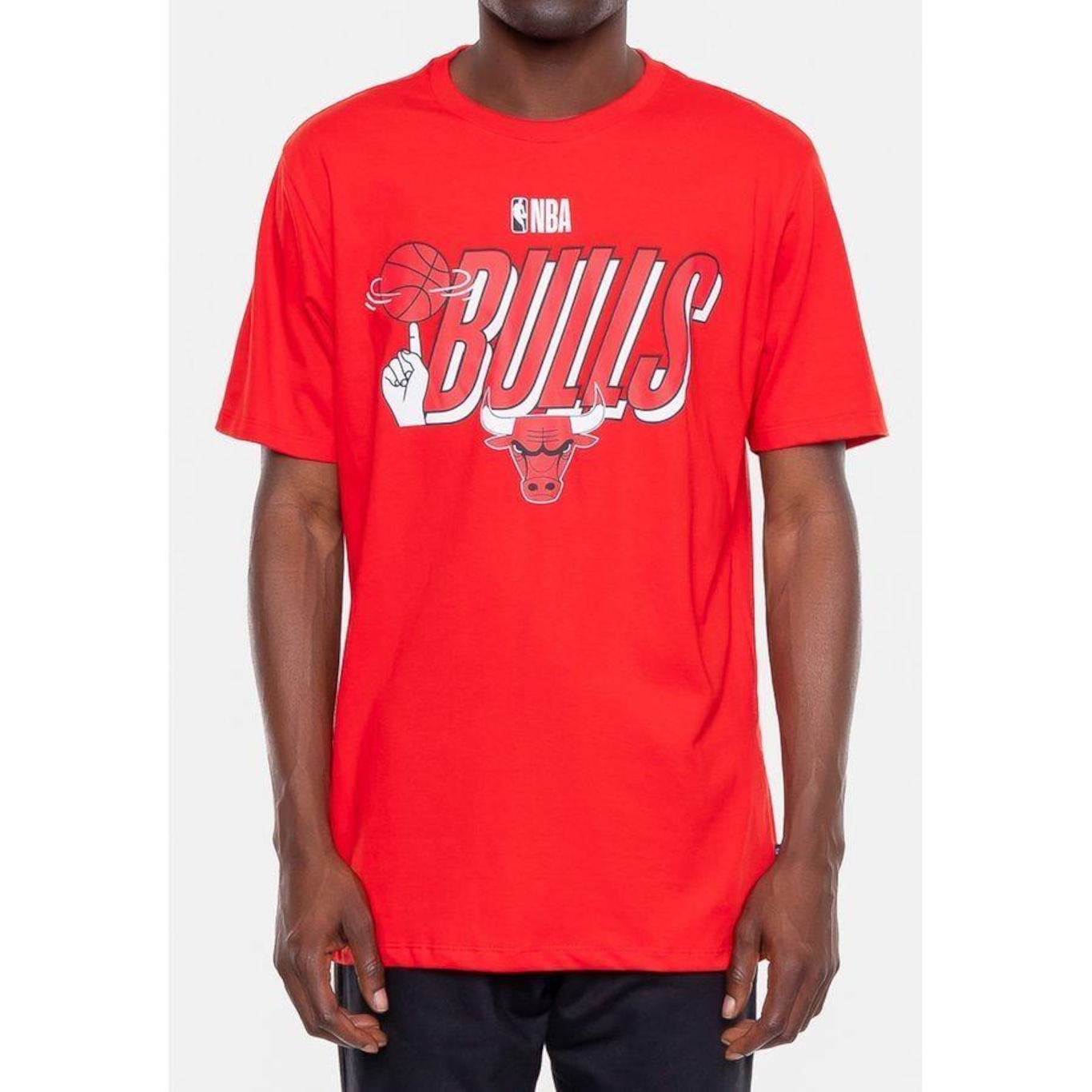 Camiseta Nba Hand On Ball Chicago Bulls Nba - Masculina - Foto 3