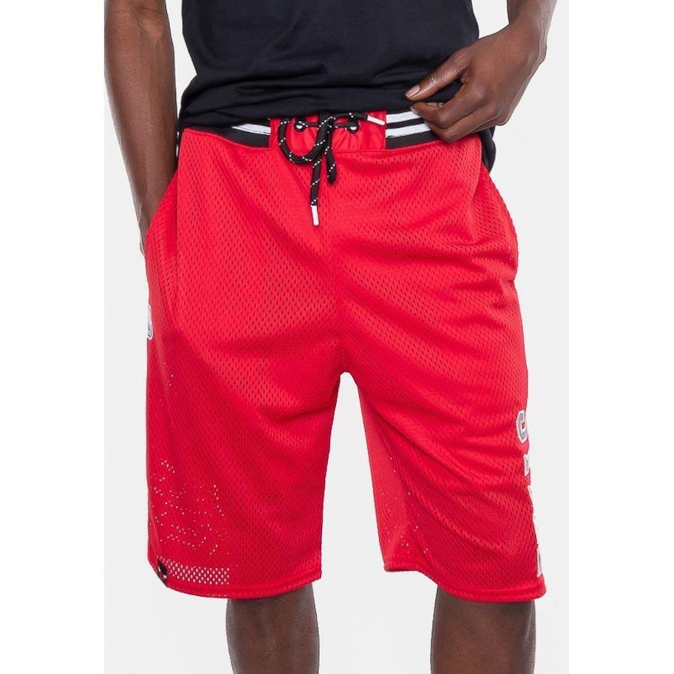 Bermuda Nba Sintética Mesh Chicago Bulls Sucre - Masculina - Foto 1