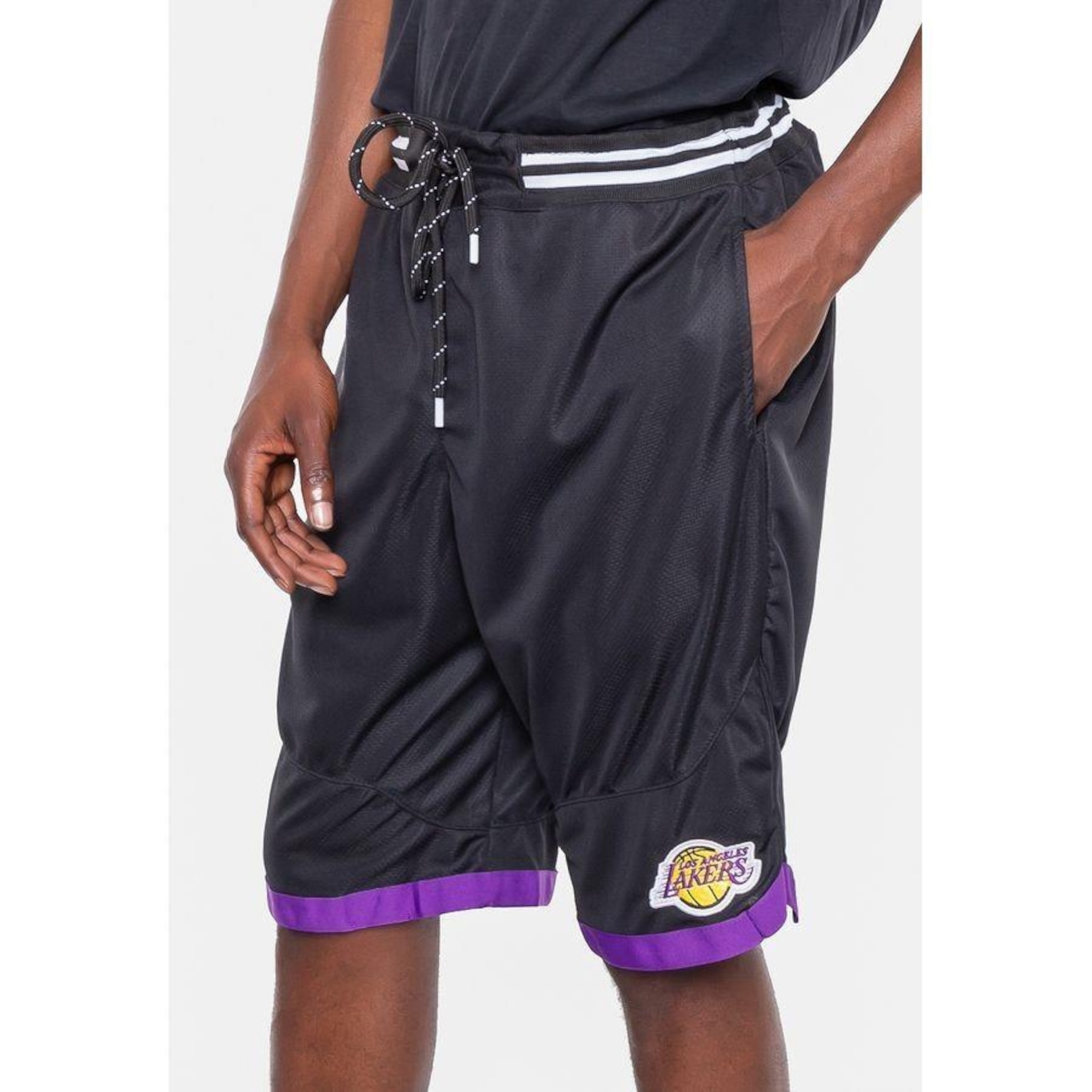 Bermuda Nba Gallon Los Angeles Lakers - Masculina - Foto 3