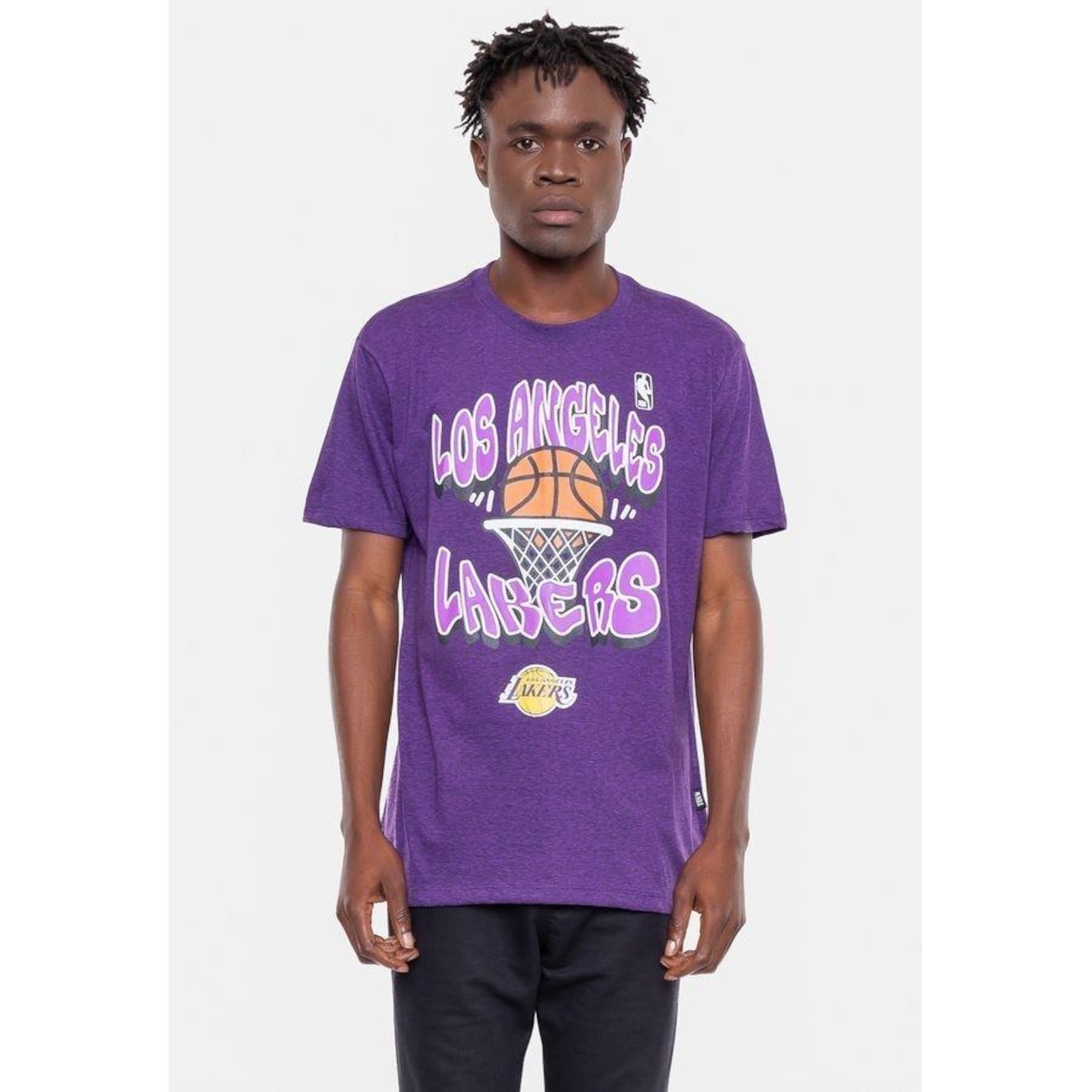 Camiseta NBA Basket Los Angeles Lakers - Masculina - Foto 1