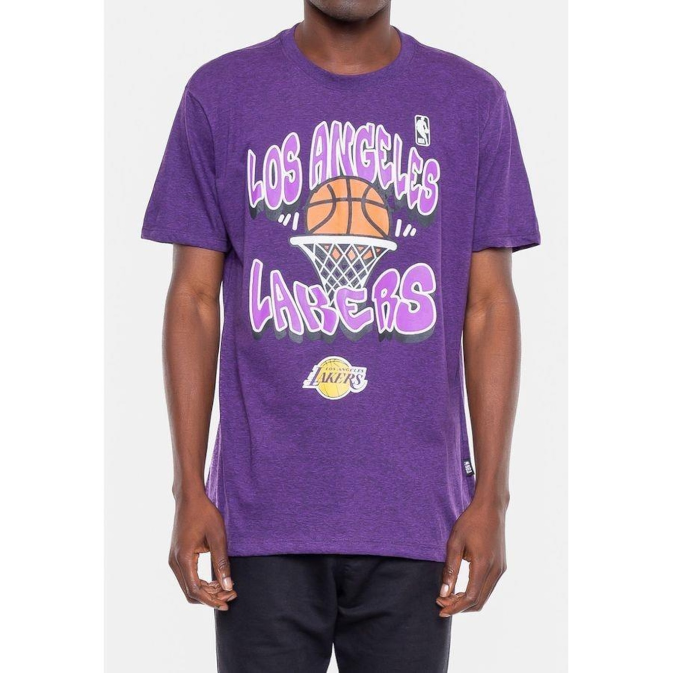 Camiseta NBA Basket Los Angeles Lakers - Masculina - Foto 3