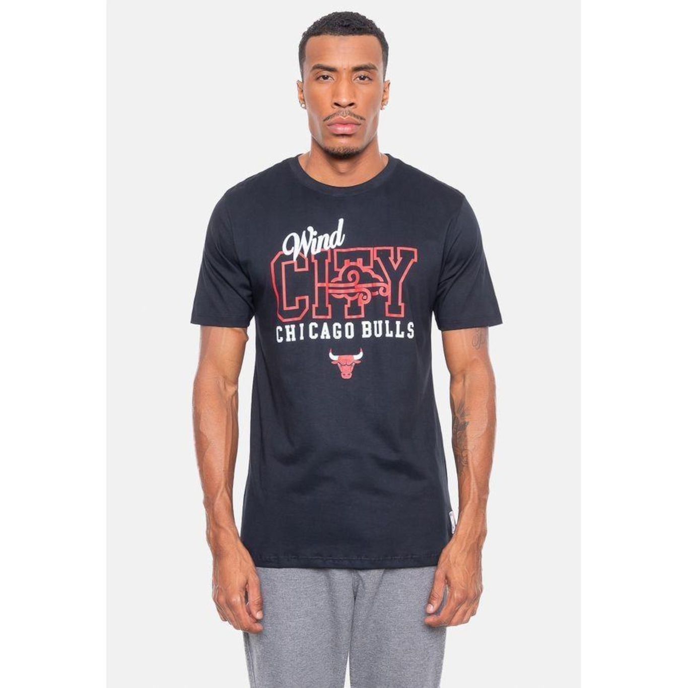 Camiseta Nba Postcard Chicago Bulls Nba - Masculina - Foto 1