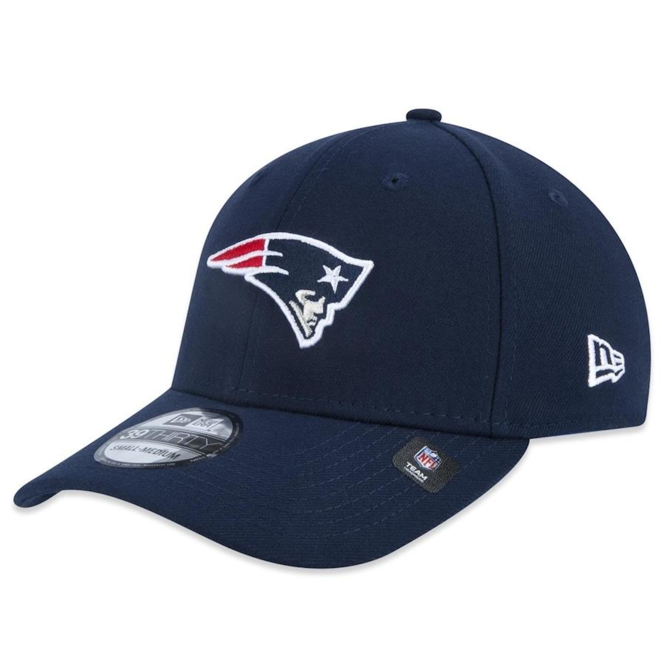 Boné Aba Curva New Era 39Thirty Nfl New England Patriots - Fechado - Adulto - Foto 1